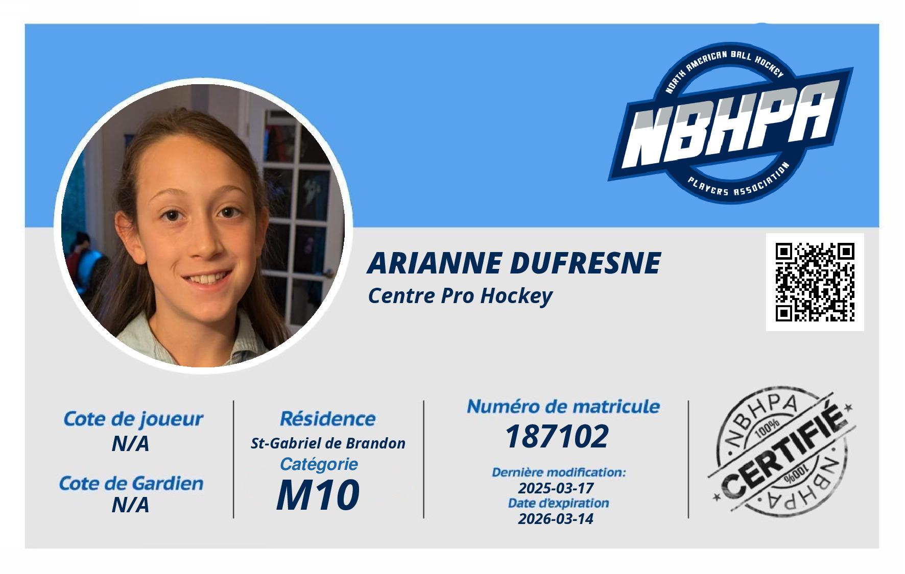 Arianne Dufresne 