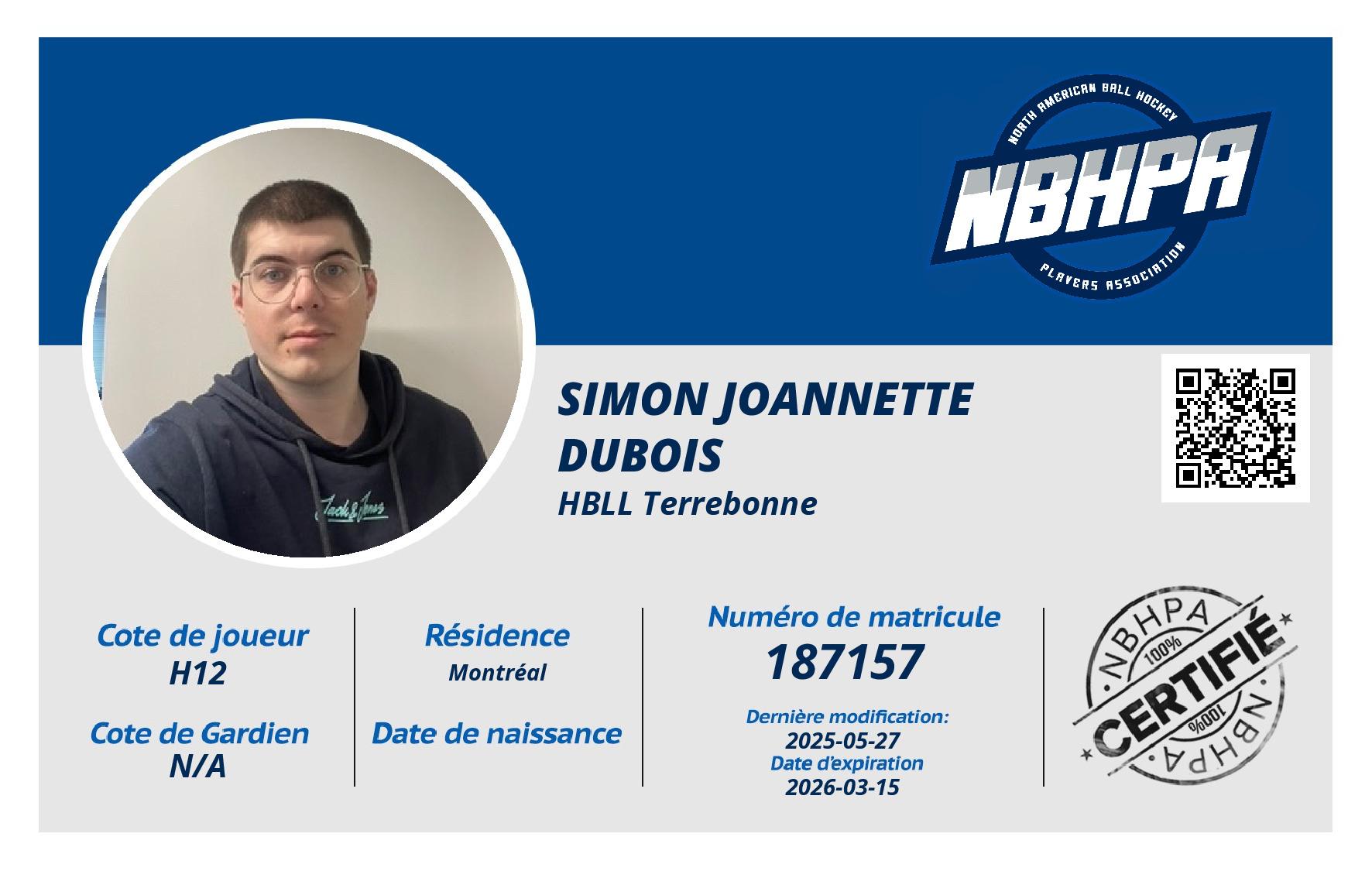 Simon Joannette Dubois