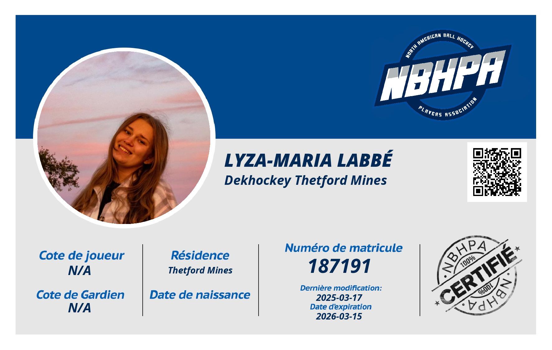 Lyza-Maria Labbé