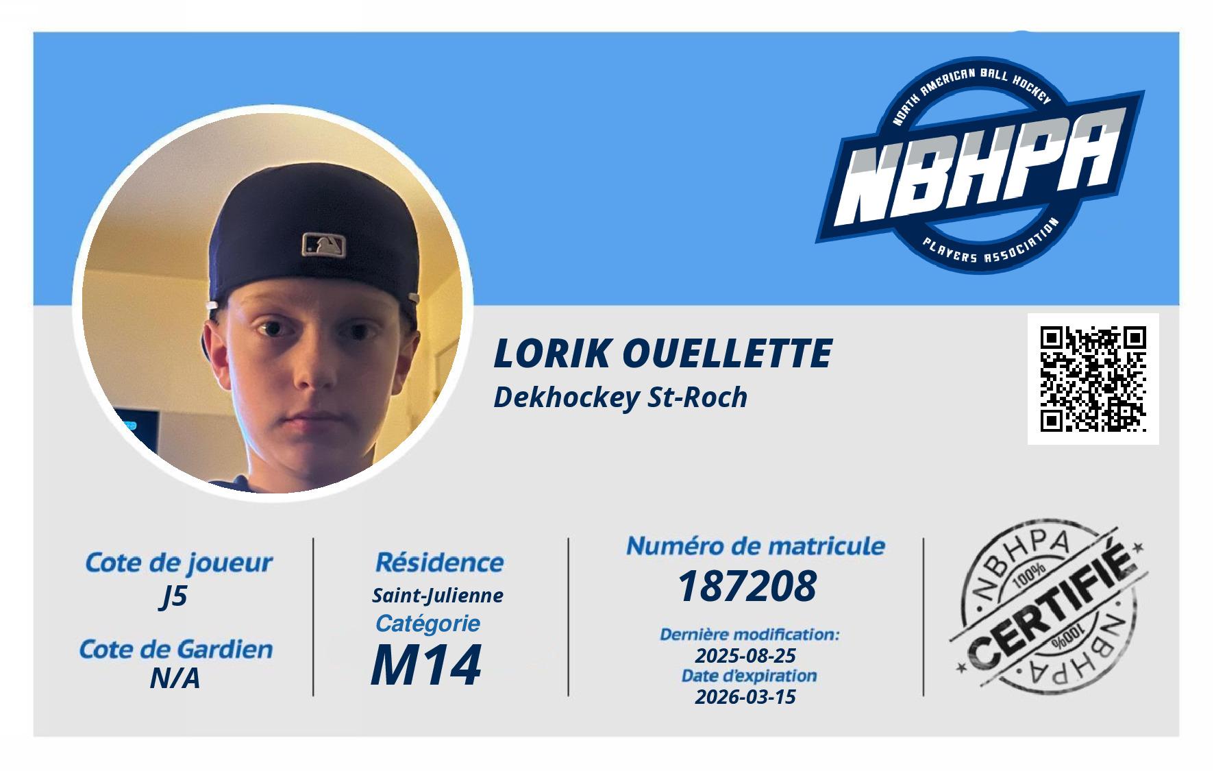 Lorik Ouellette 