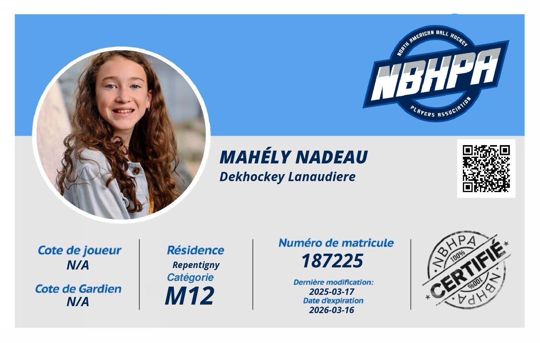 Mahély Nadeau