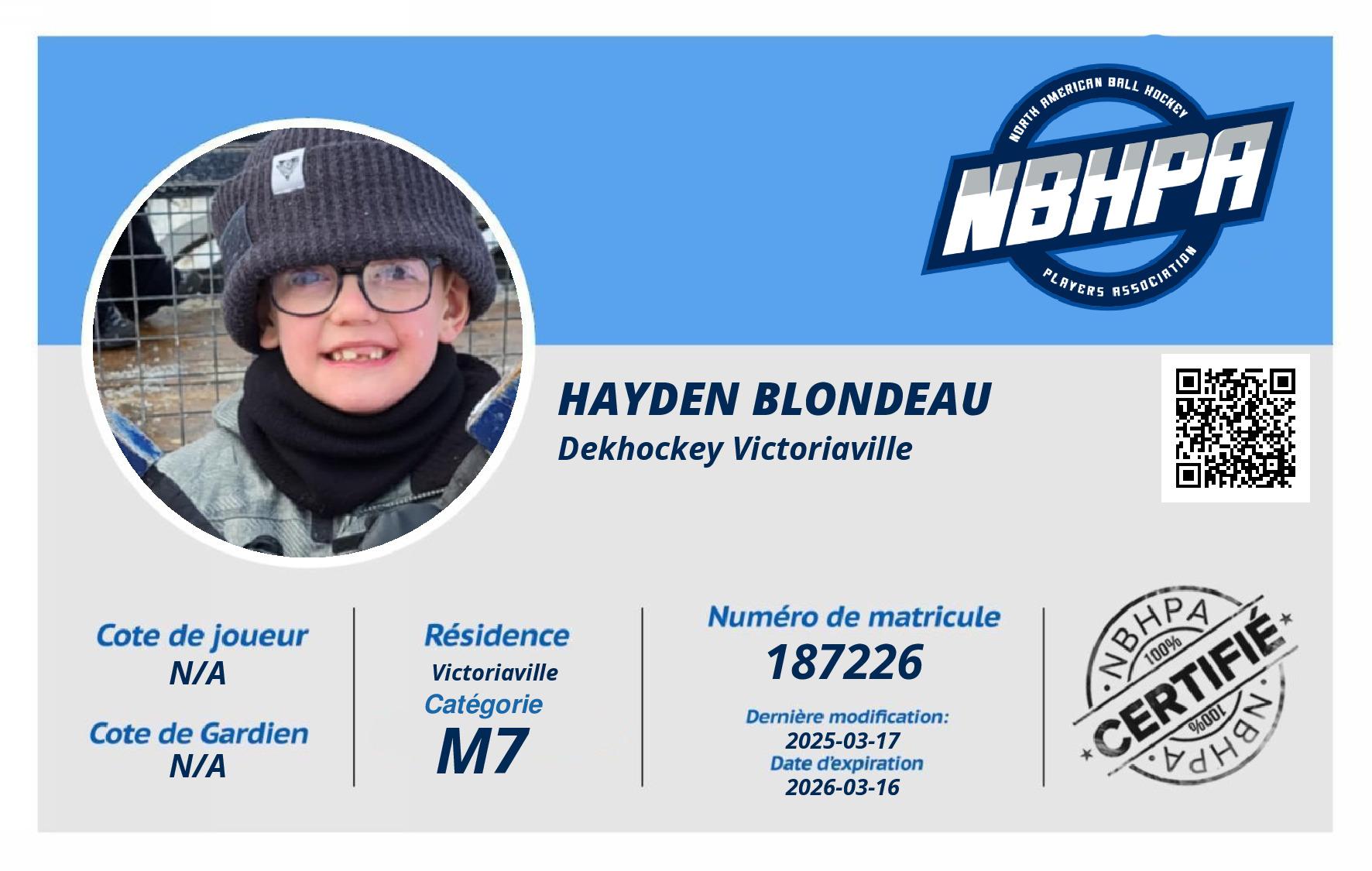Hayden Blondeau
