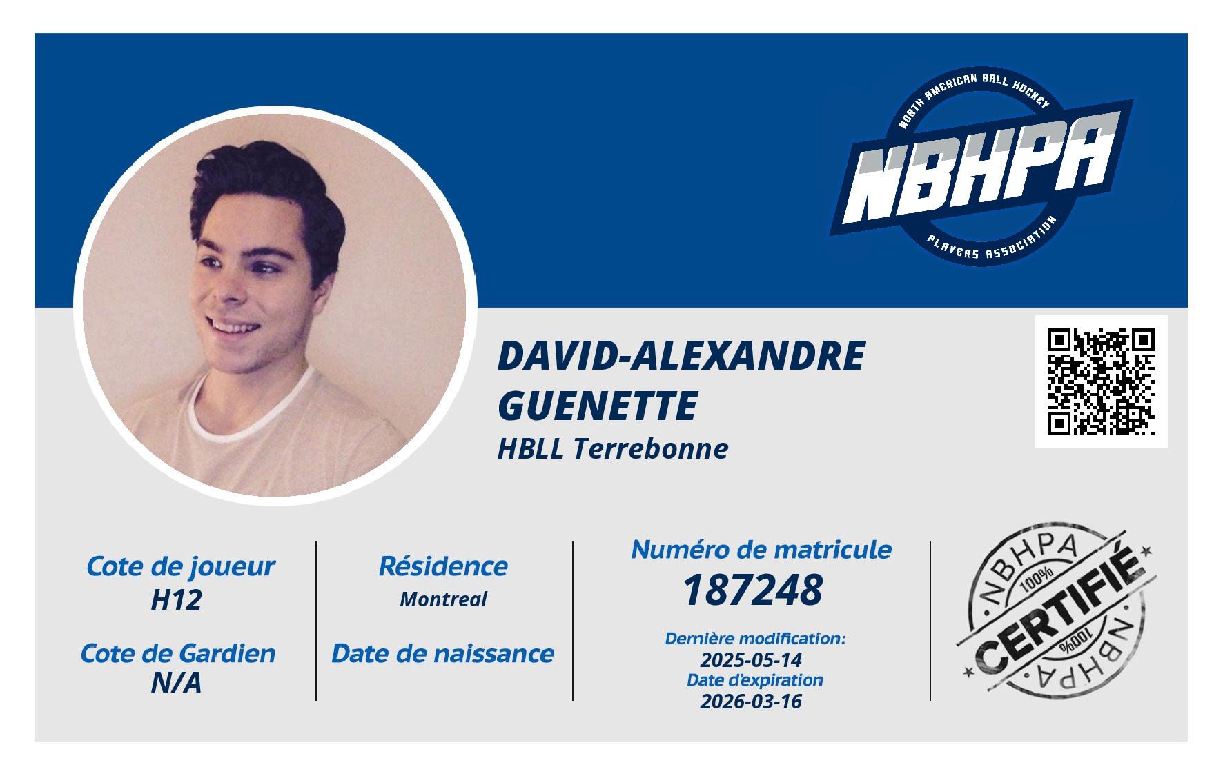 David-Alexandre Guenette