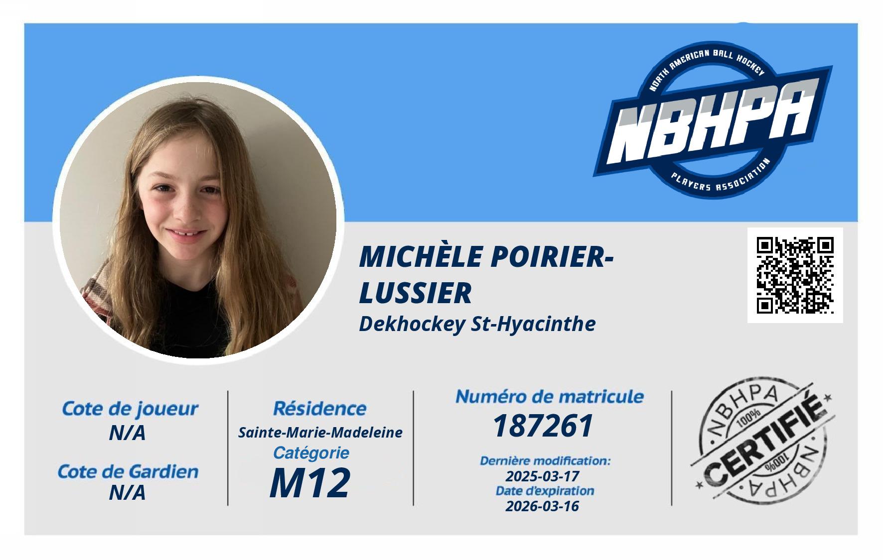 Michèle Poirier-Lussier