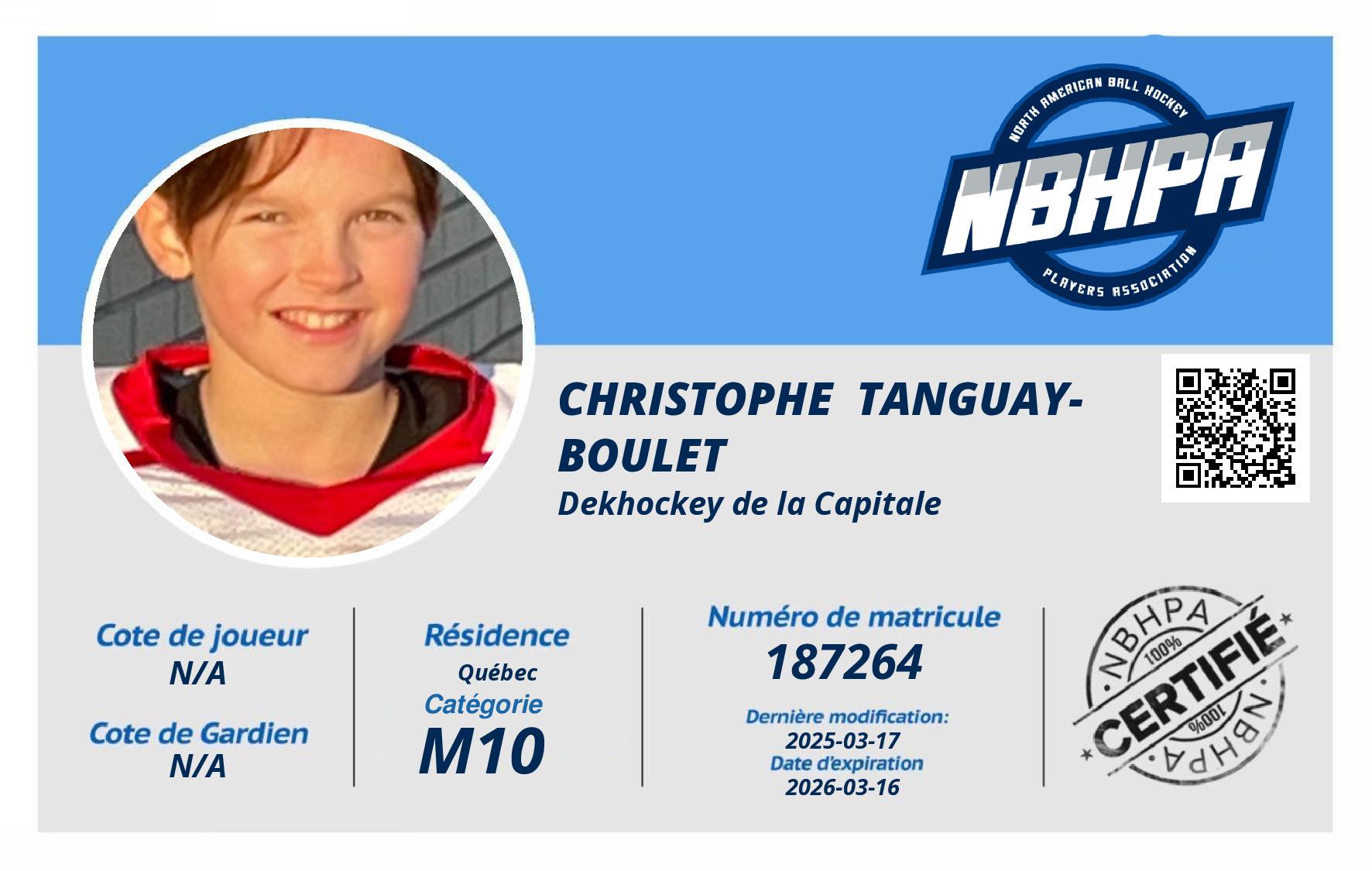 Christophe  Tanguay-Boulet