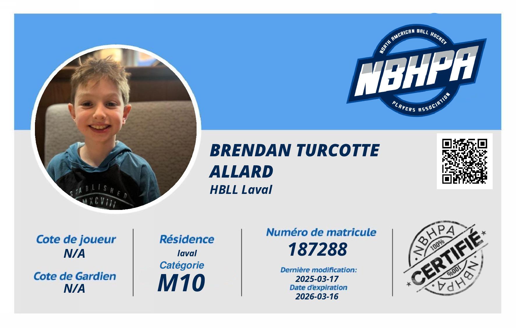 Brendan Turcotte Allard