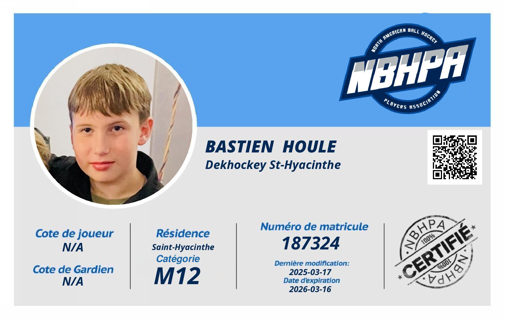 Bastien  Houle 