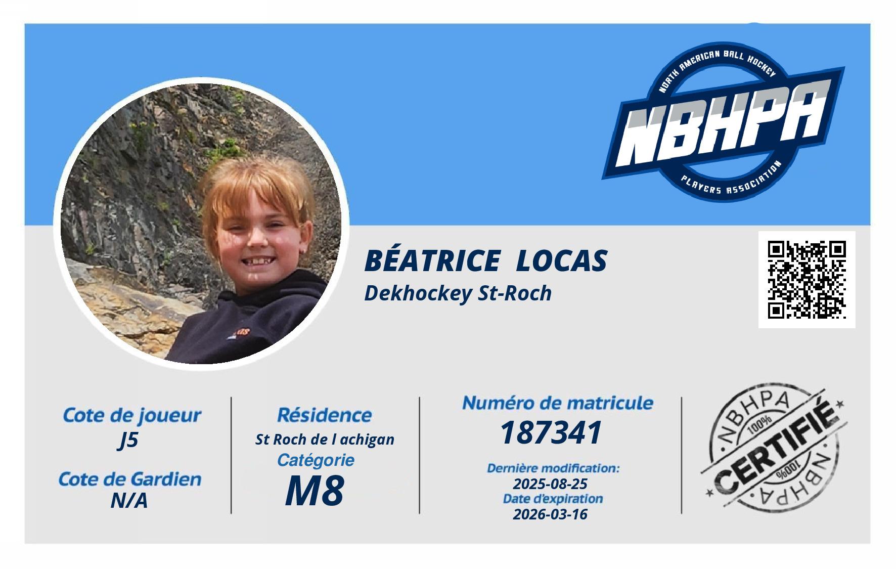Béatrice  Locas