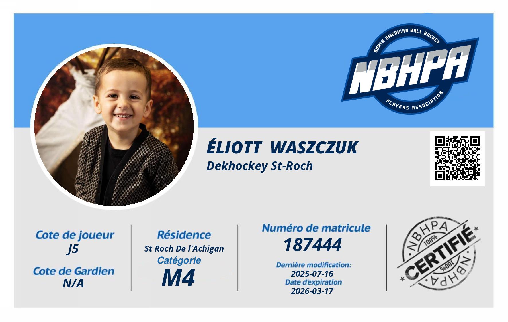 Éliott  Waszczuk