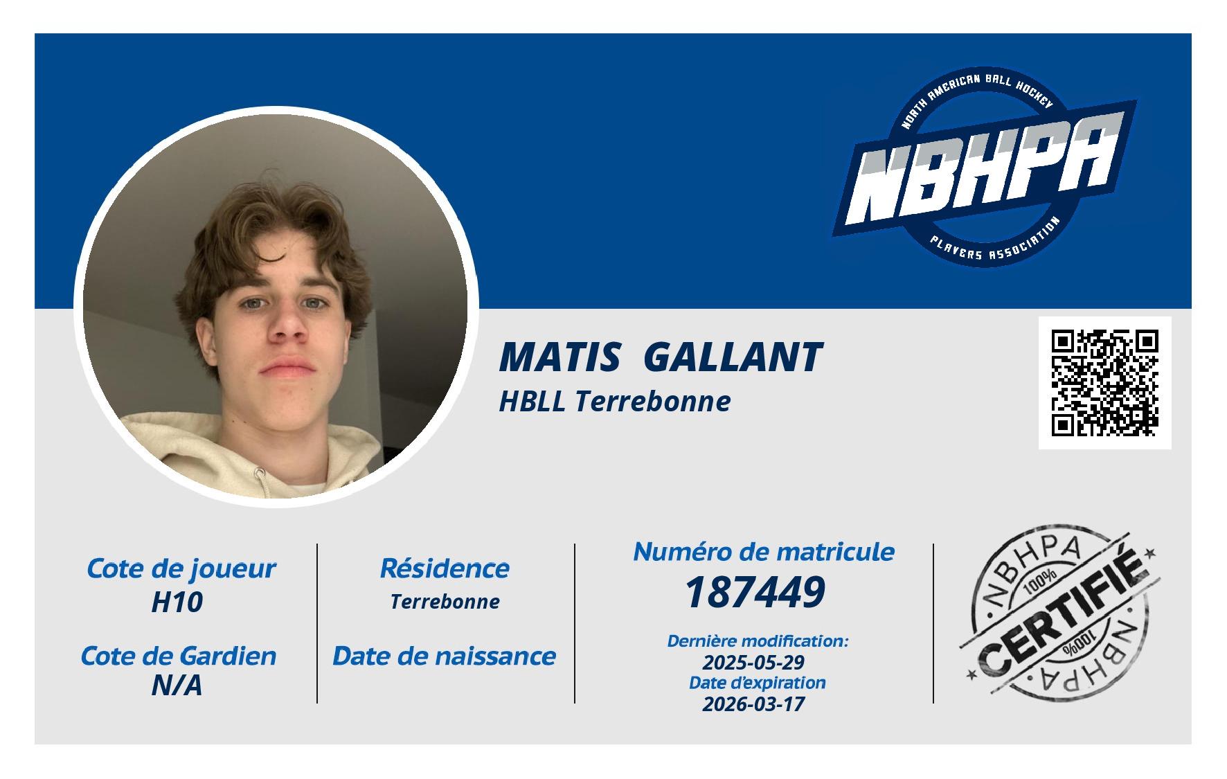 Matis  Gallant