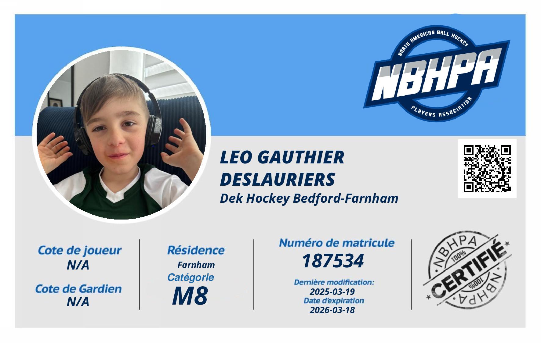 Leo Gauthier Deslauriers 
