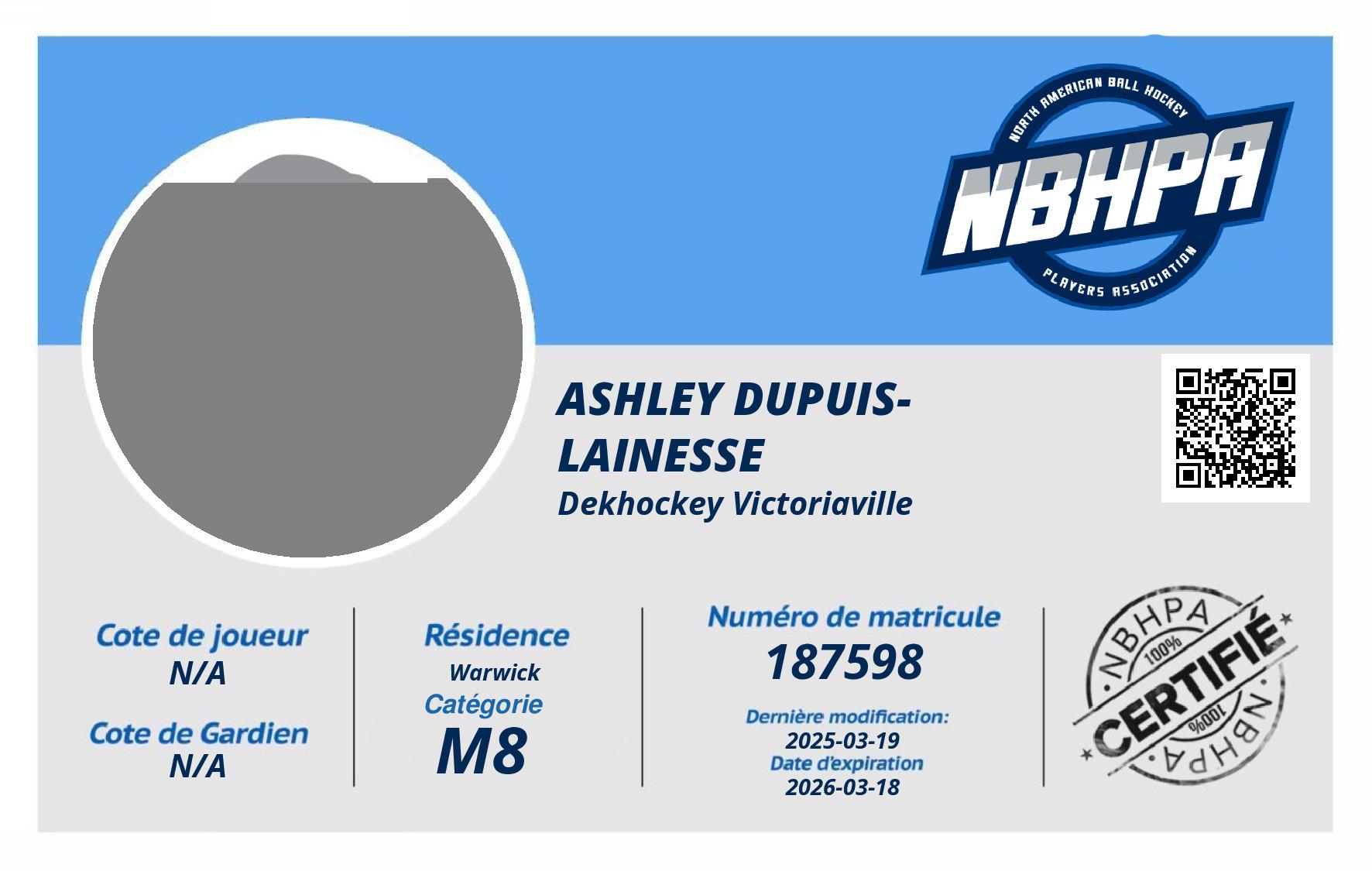 Ashley Dupuis-lainesse 