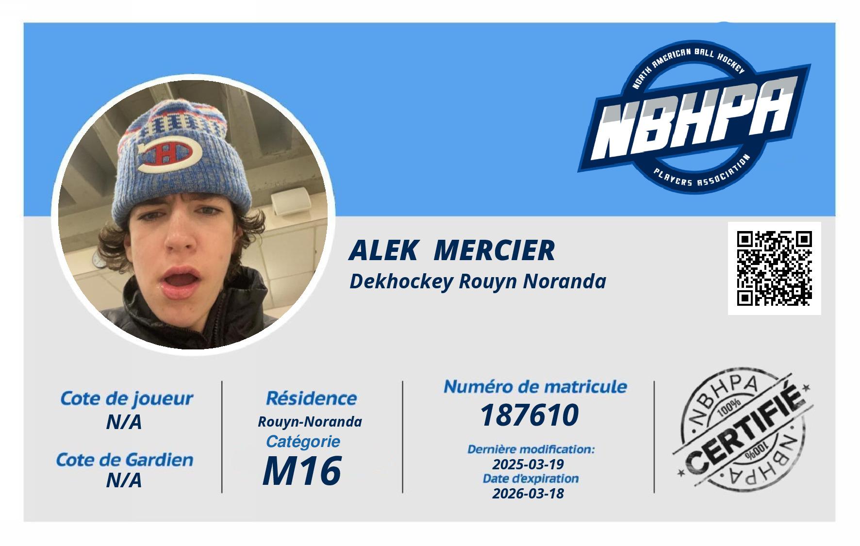 Alek  Mercier
