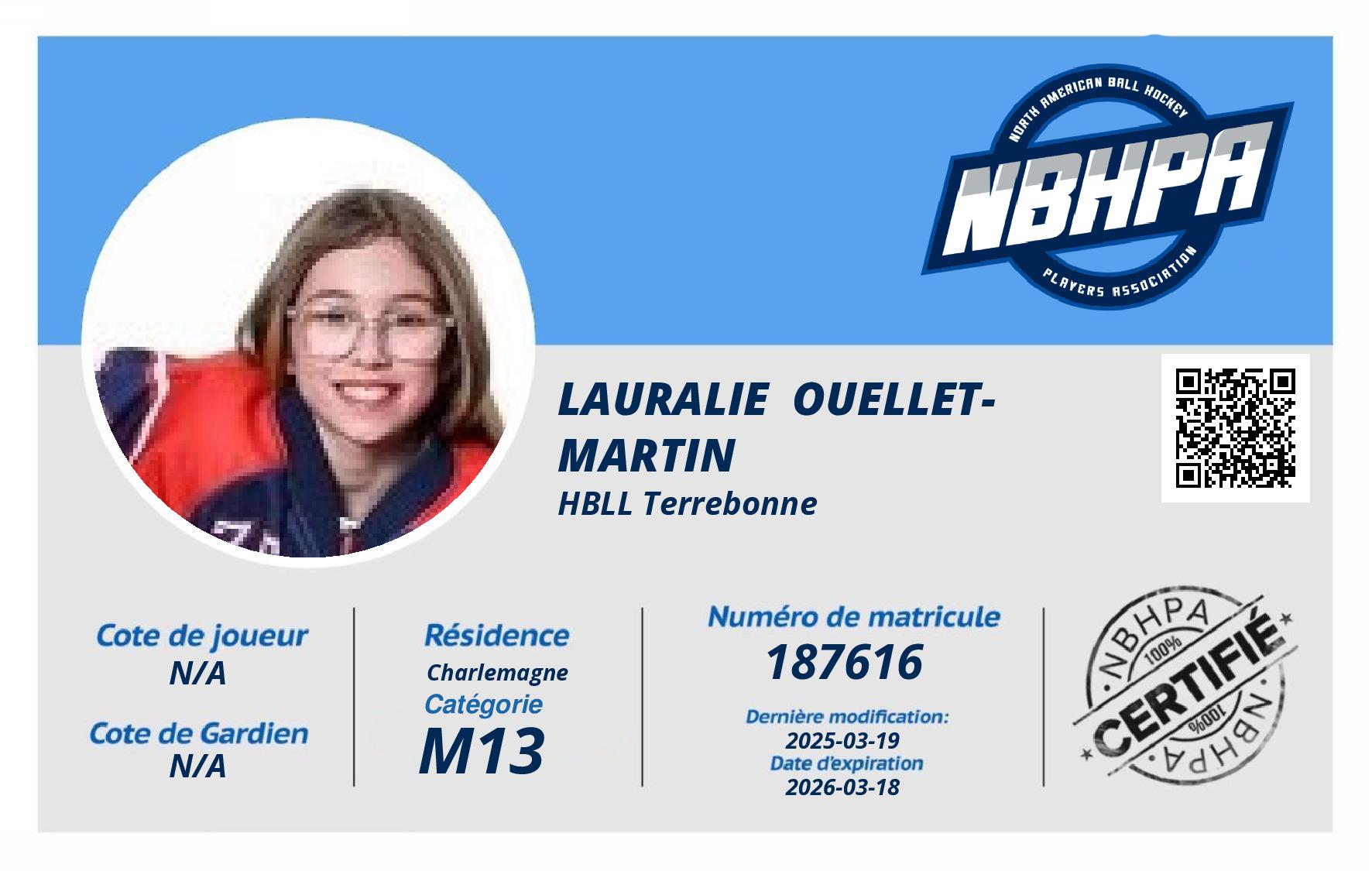 Lauralie  Ouellet-Martin