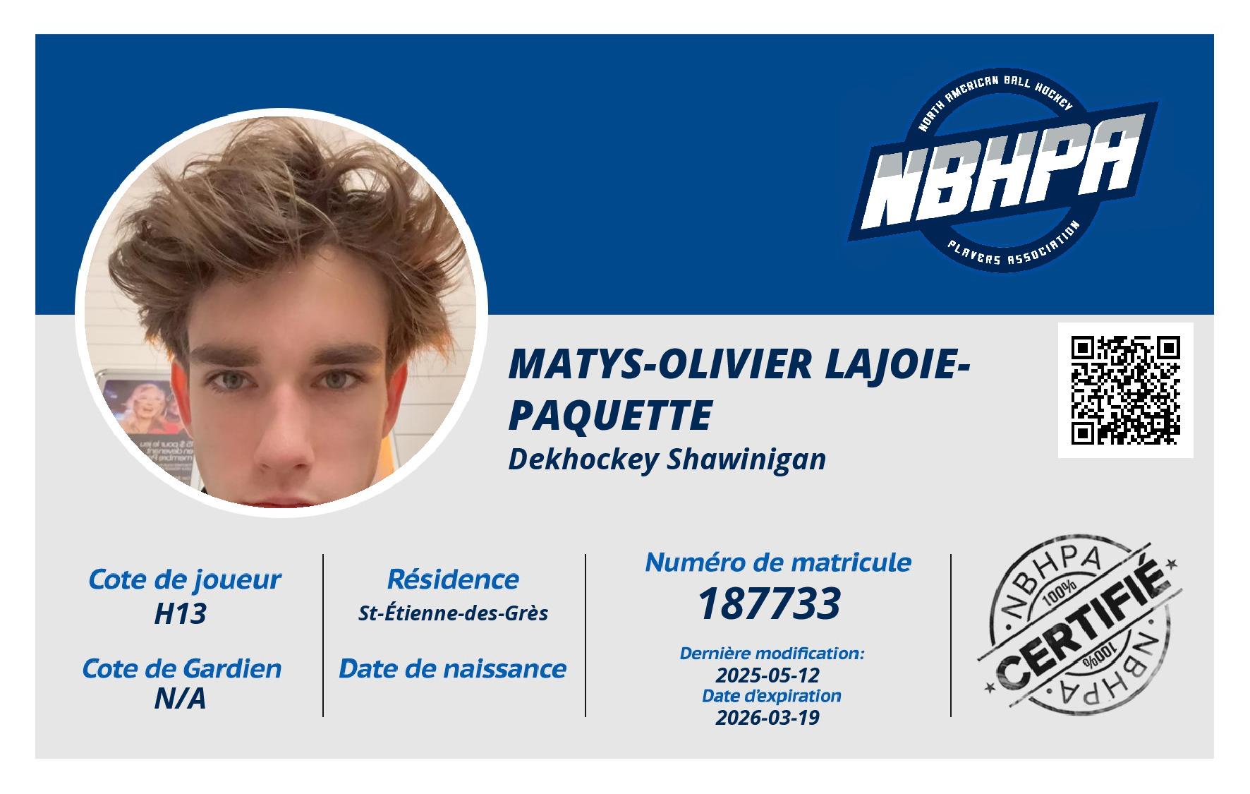 Matys-Olivier Lajoie-Paquette