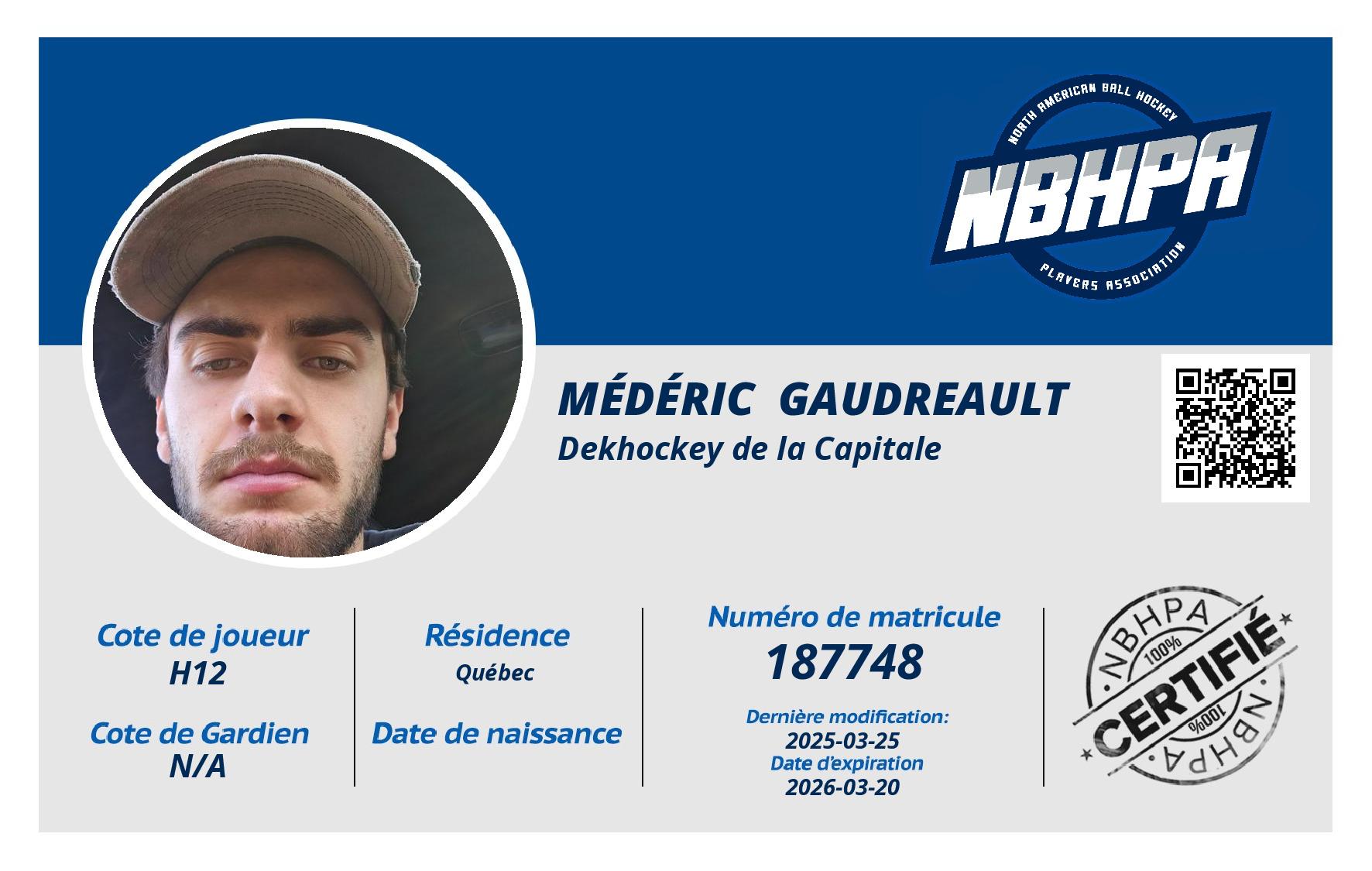 Médéric  Gaudreault