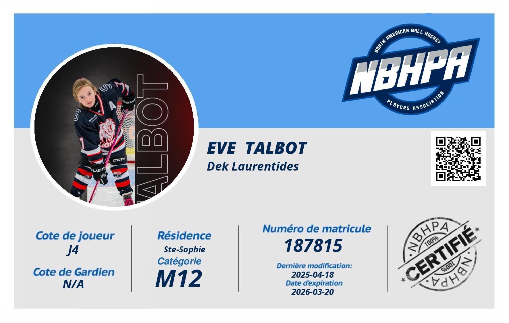 Eve  Talbot
