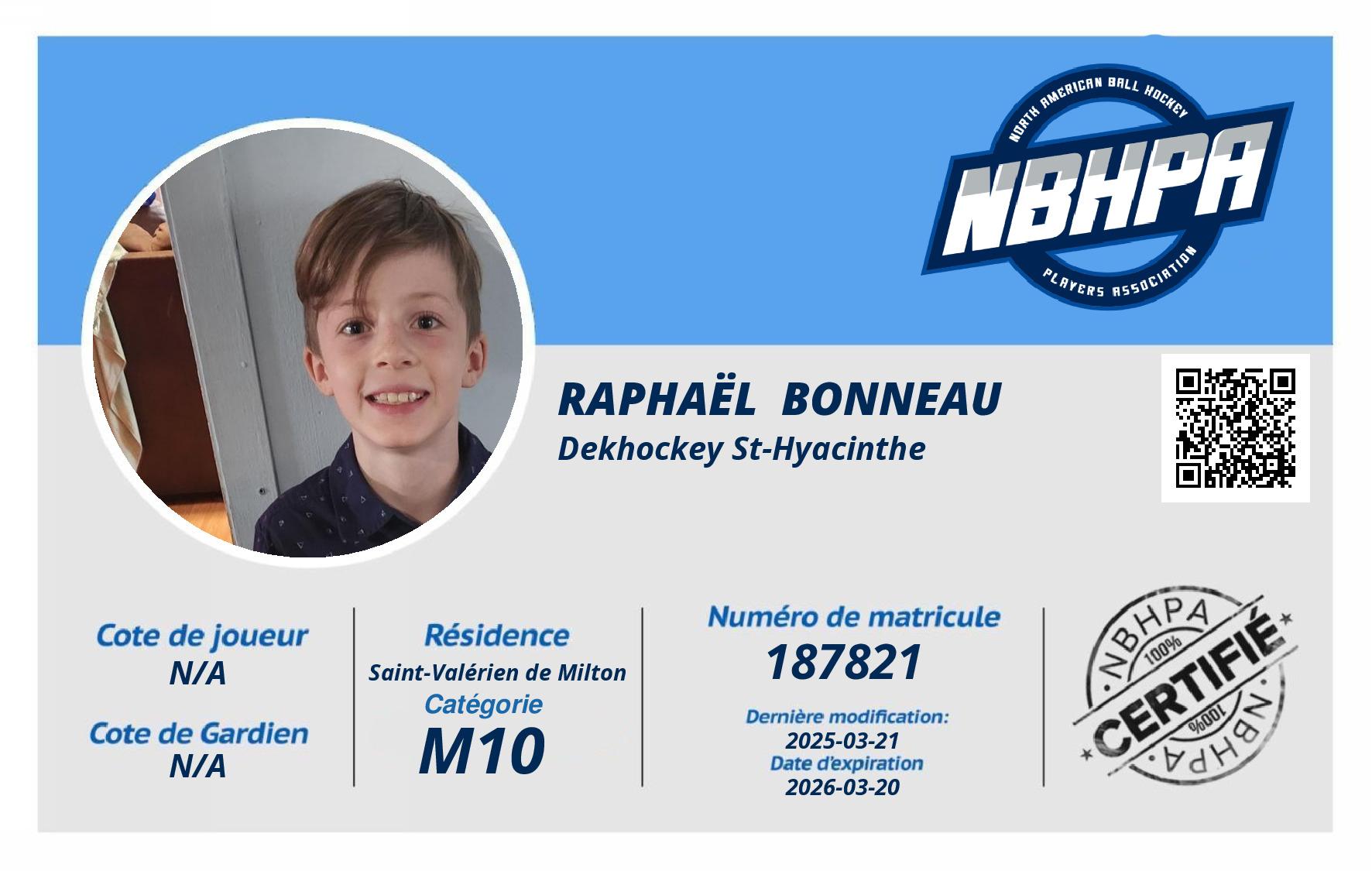 Raphaël  Bonneau