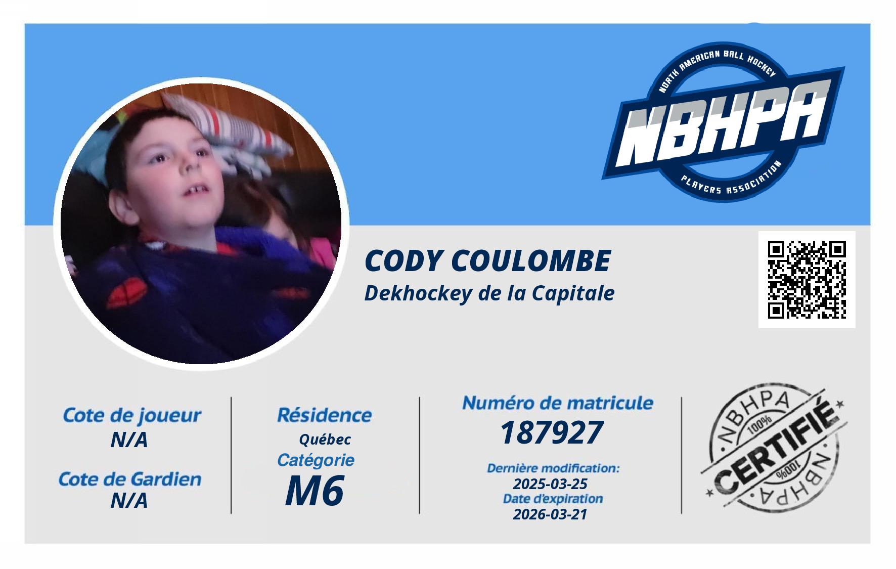 Cody Coulombe 