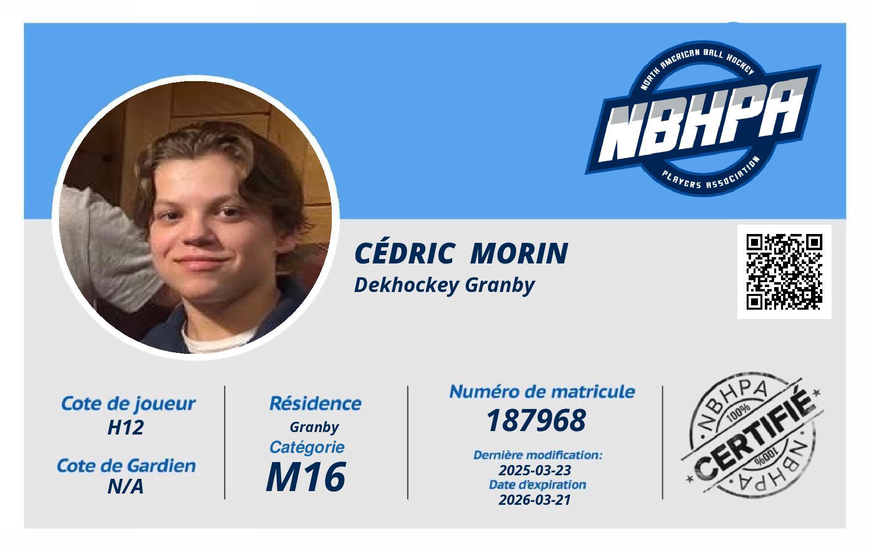 Cédric  Morin 