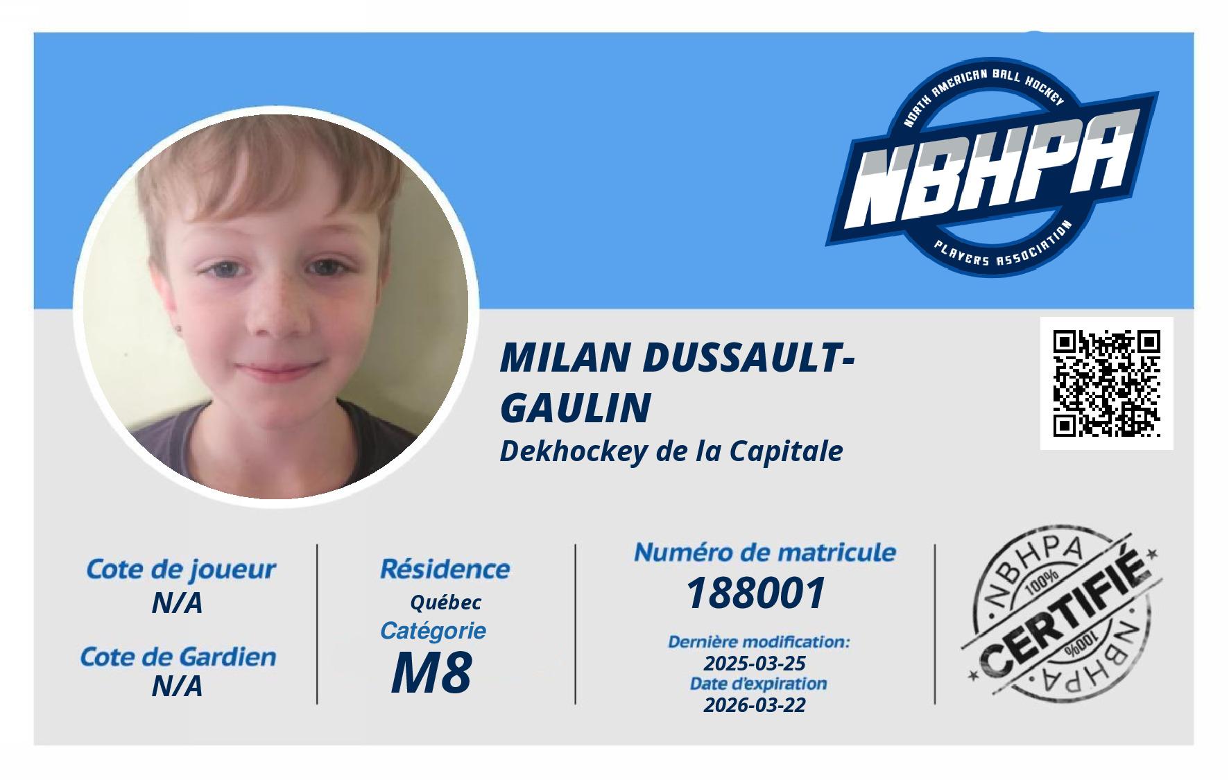 Milan Dussault-Gaulin