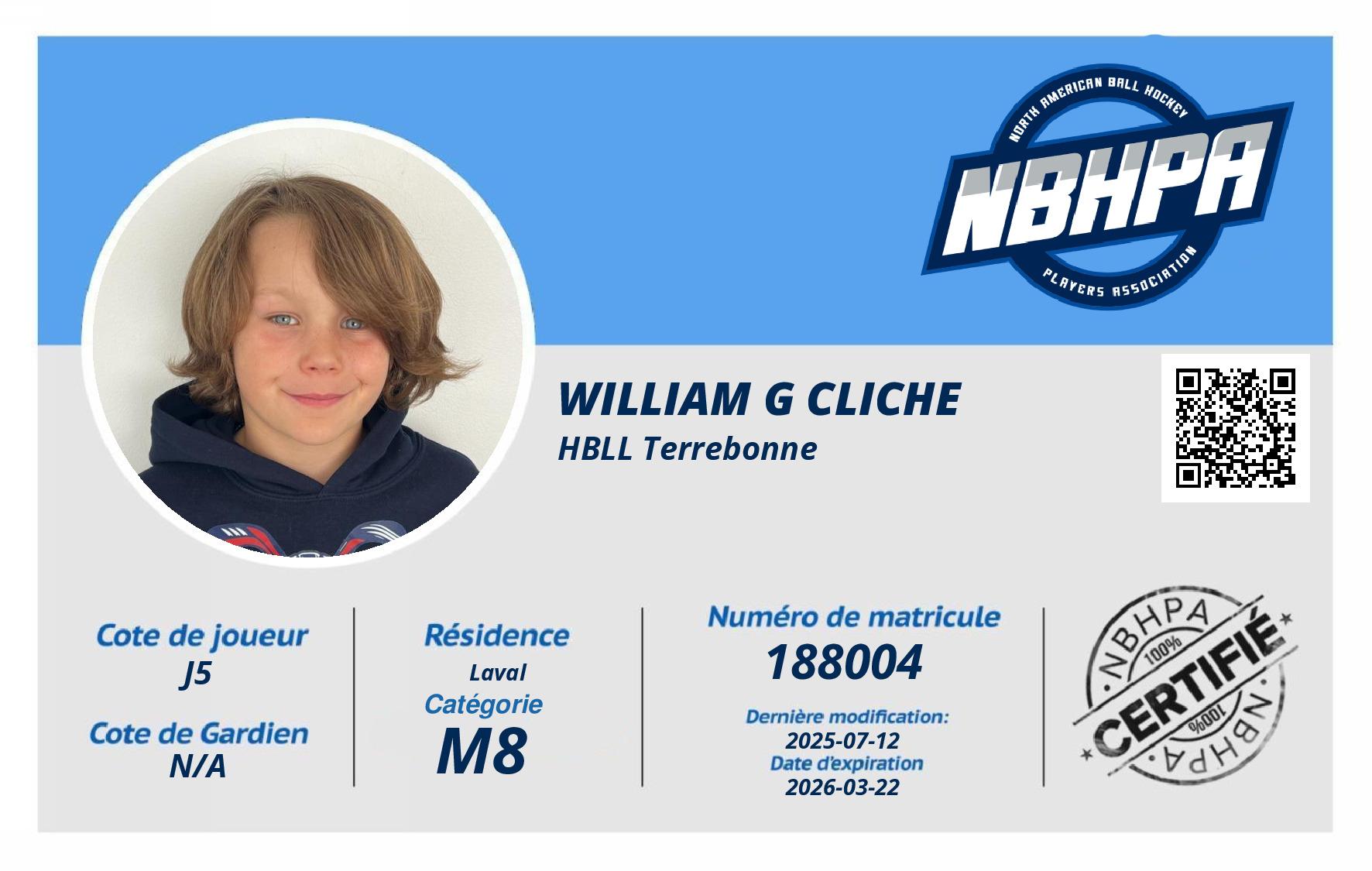 William G Cliche