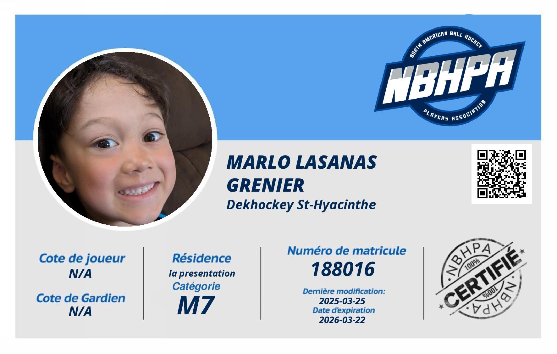 Marlo Lasanas Grenier