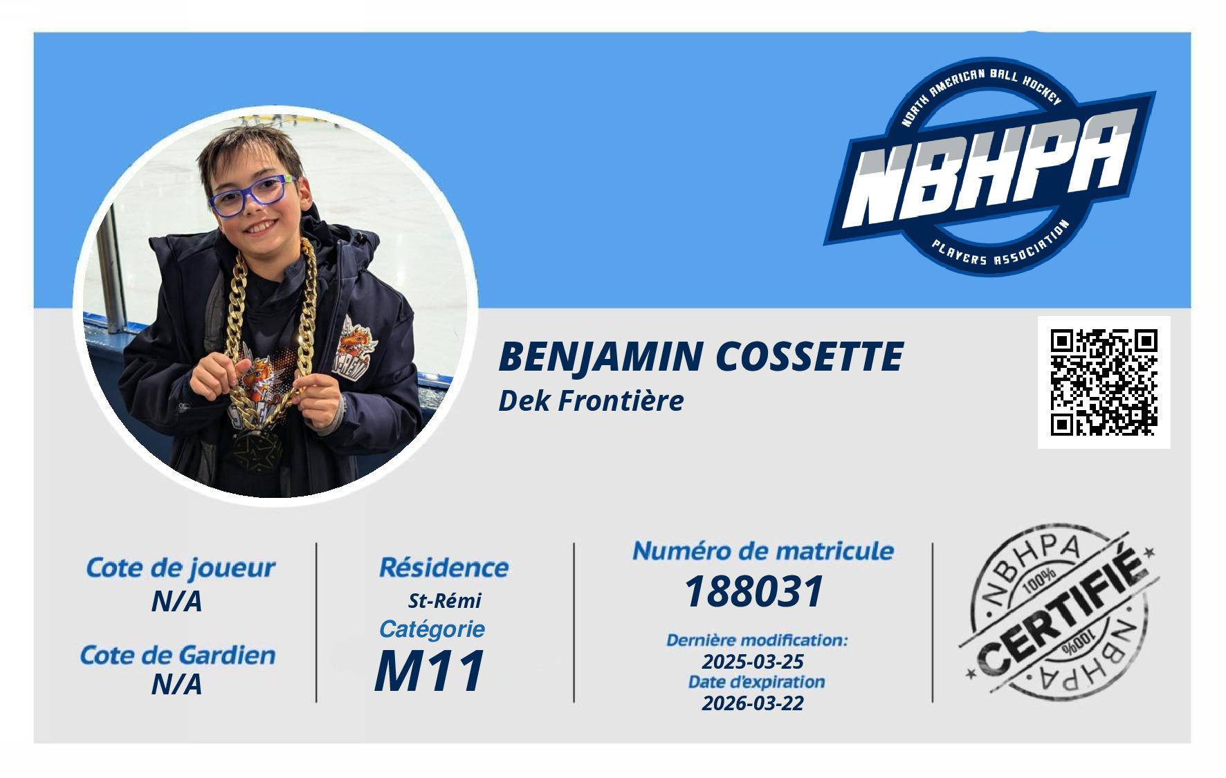 Benjamin Cossette