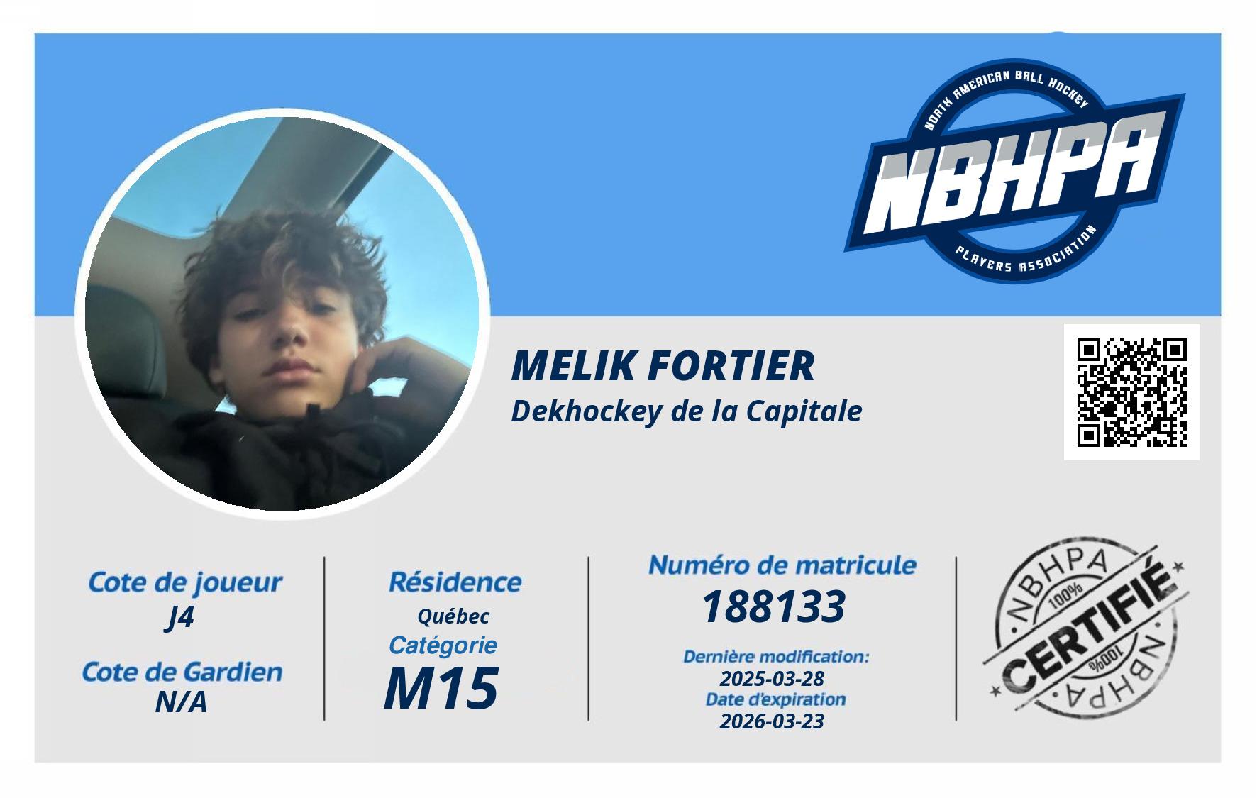 Melik Fortier
