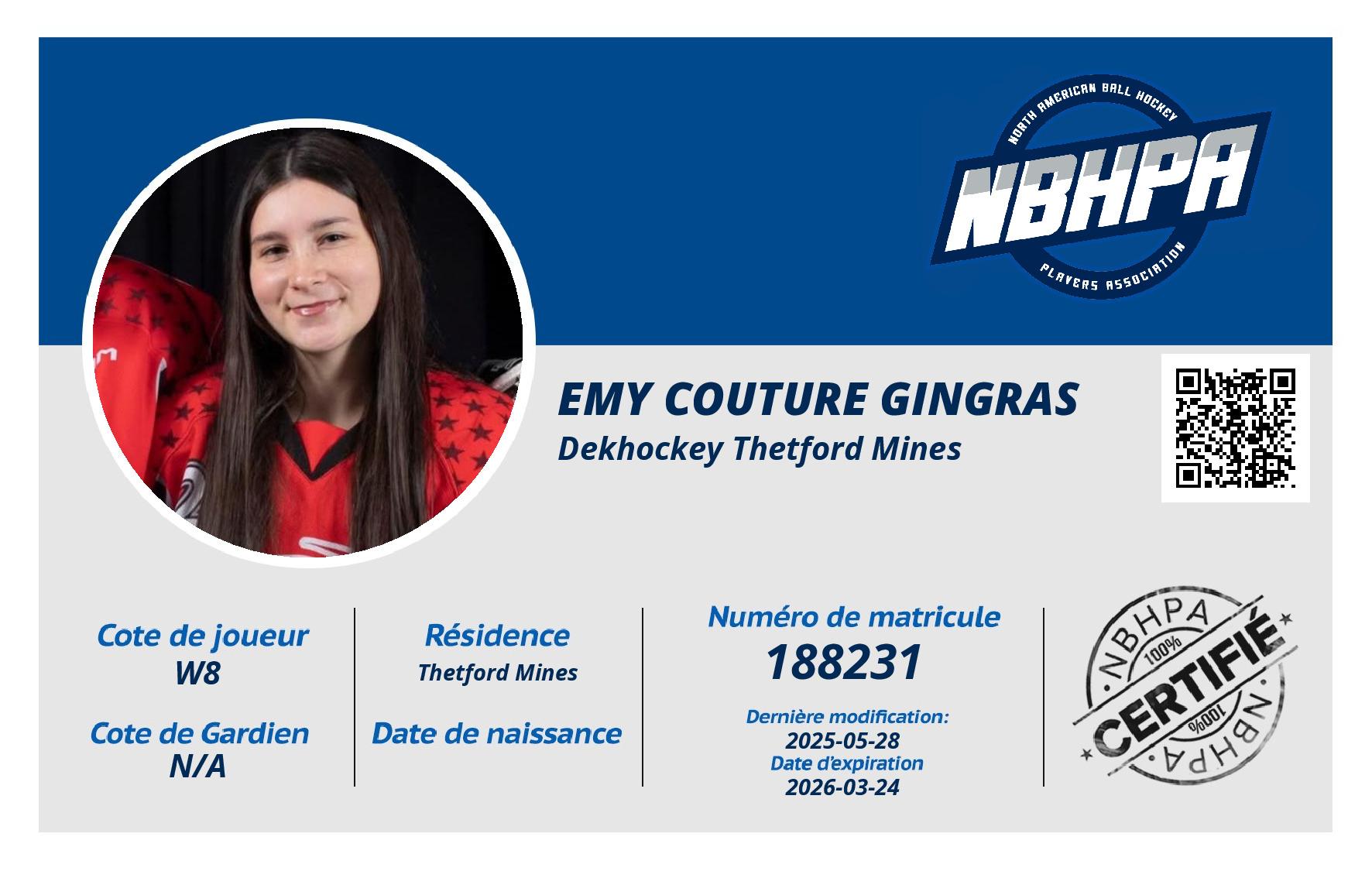 Emy Couture Gingras