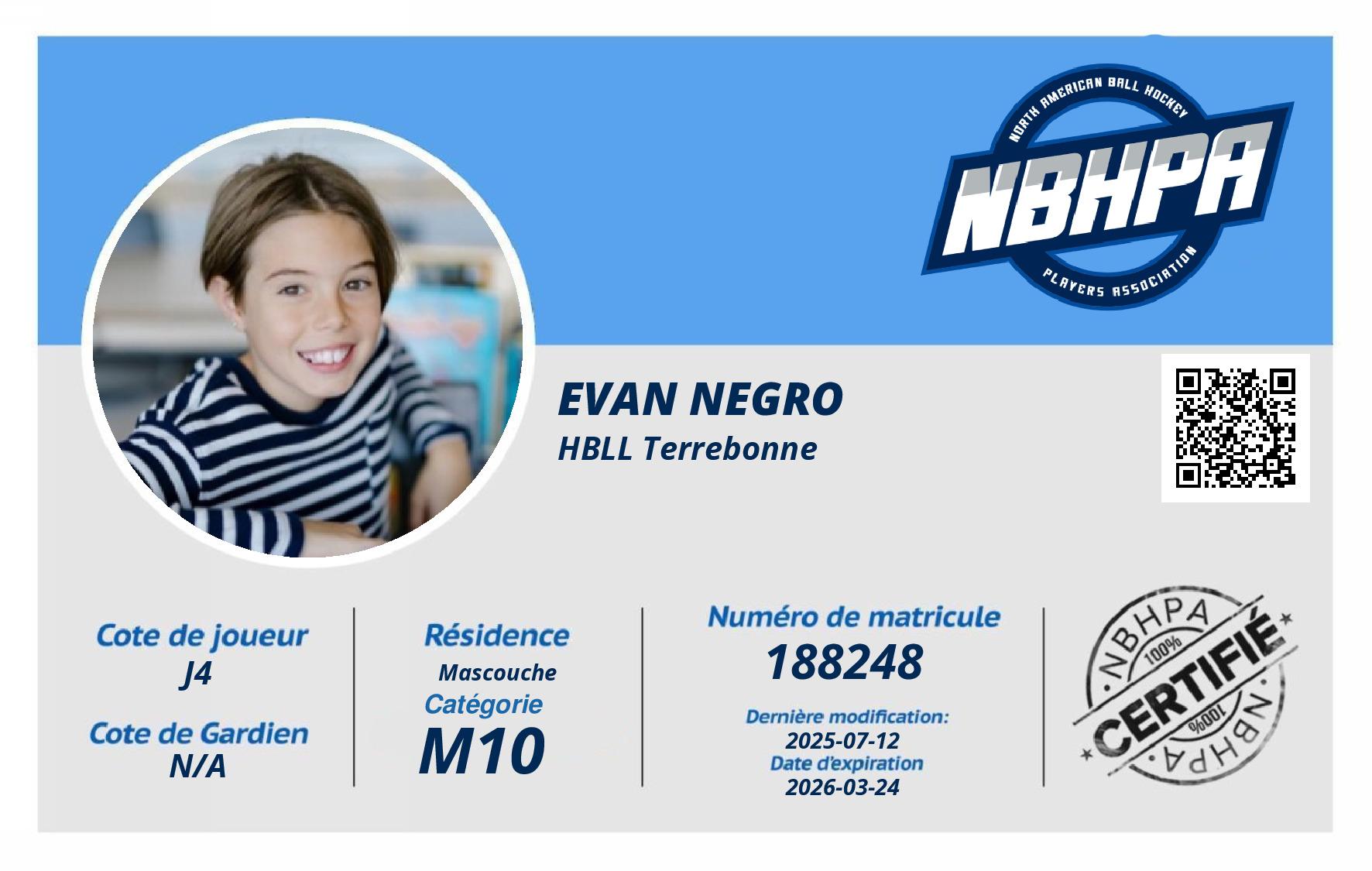 Evan Negro