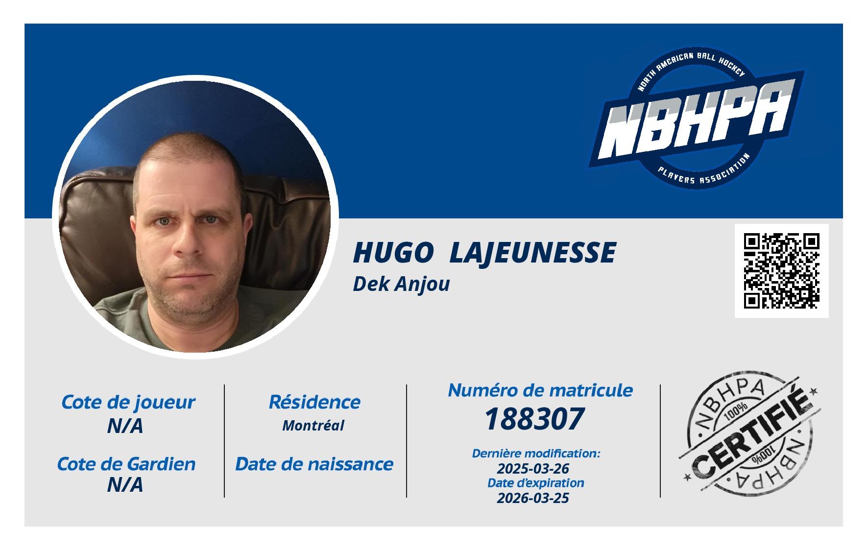 Hugo  Lajeunesse 