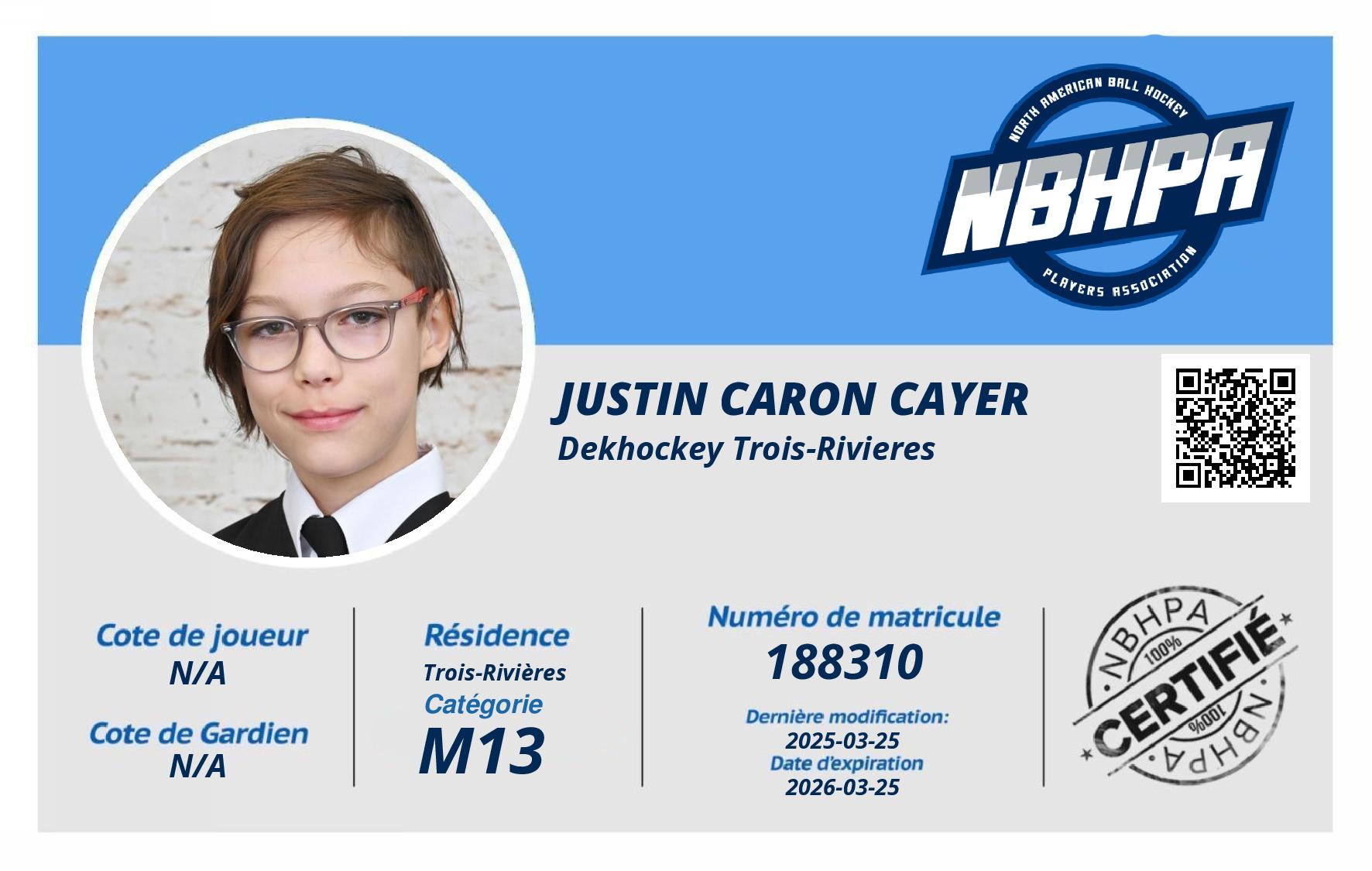 Justin Caron Cayer