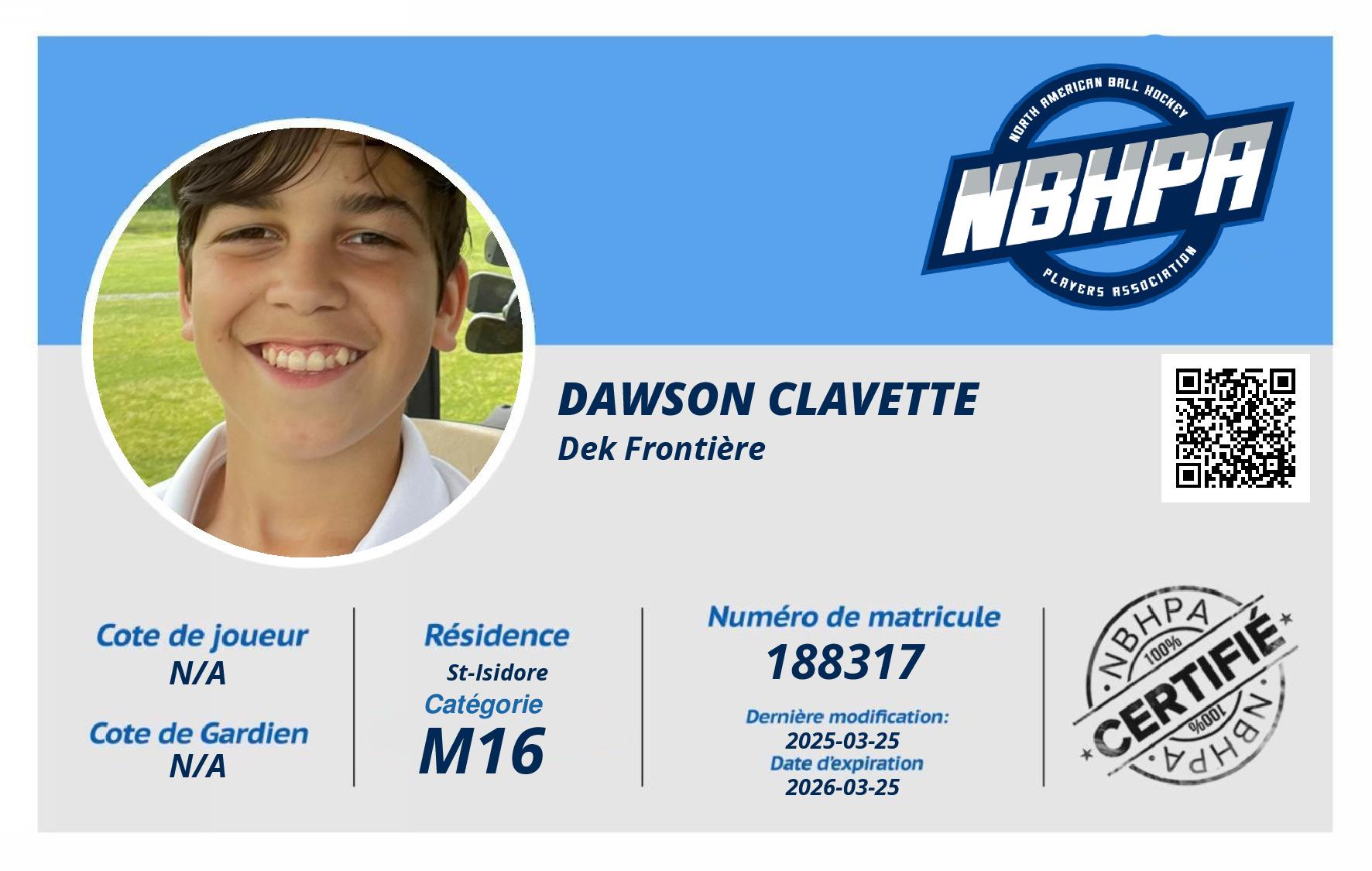 Dawson Clavette