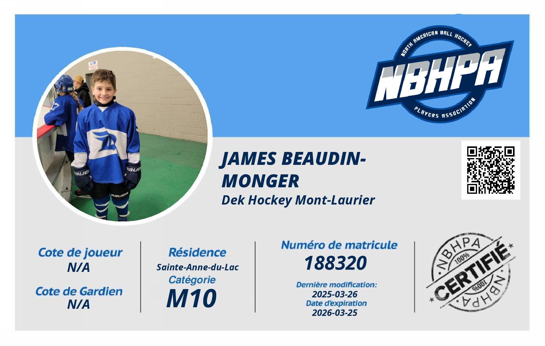 James Beaudin-Monger