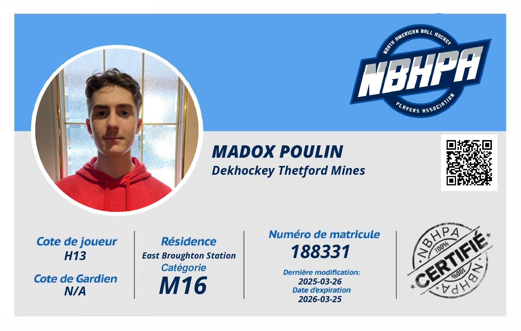 Madox Poulin