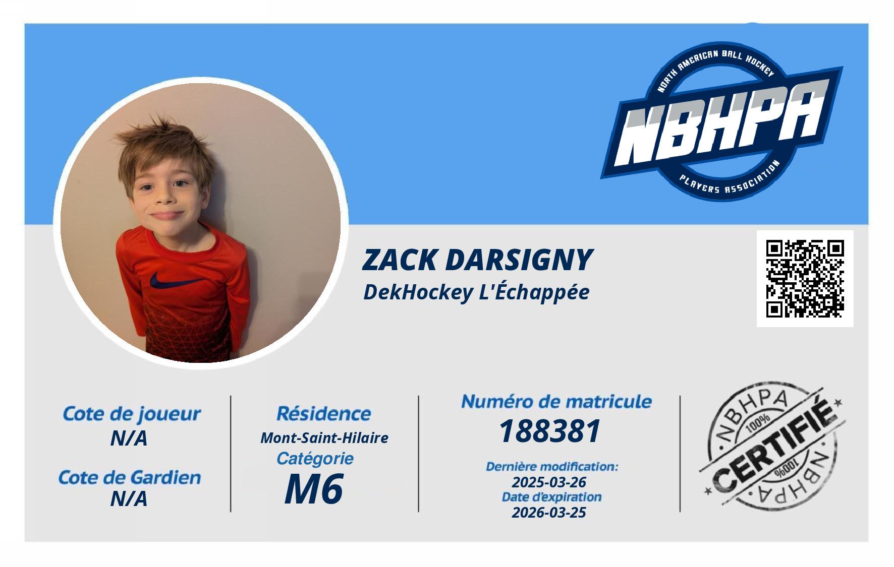 Zack Darsigny