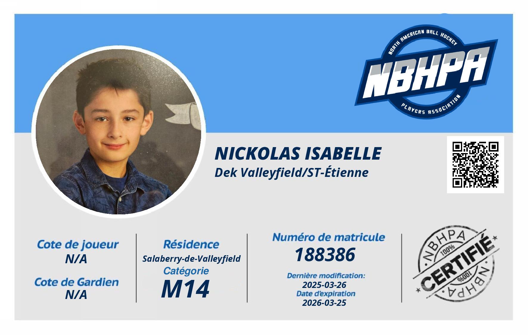 Nickolas Isabelle