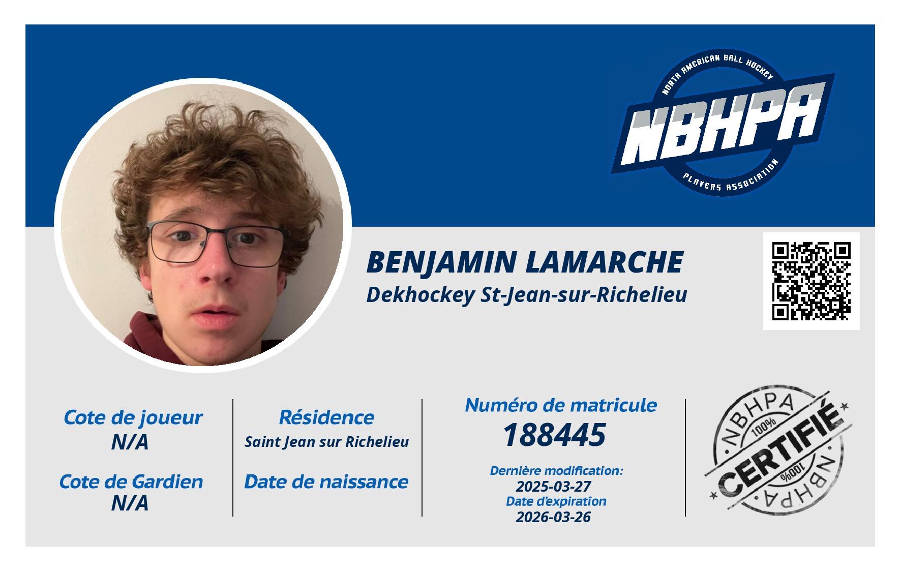 Benjamin Lamarche