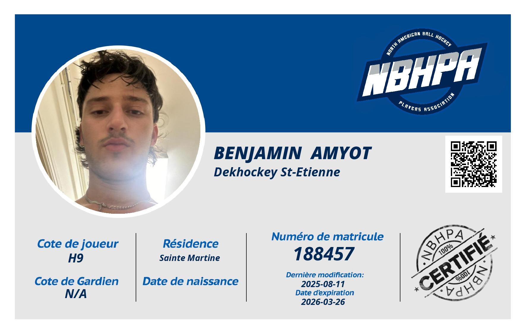 Benjamin  Amyot