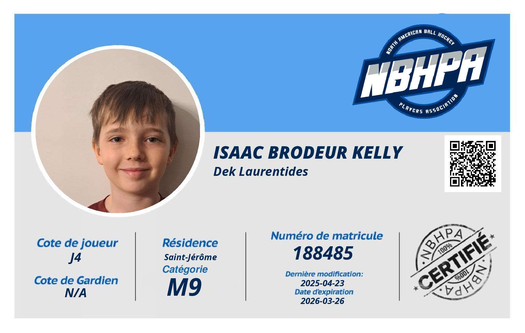 Isaac Brodeur Kelly