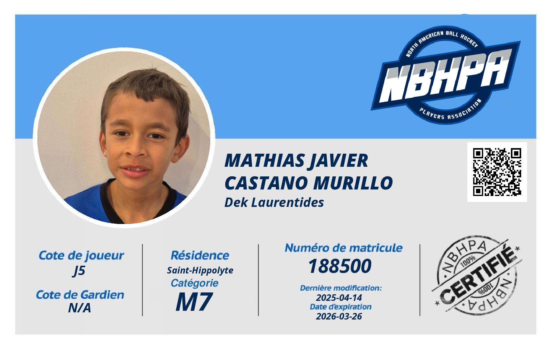 Mathias Javier  Castano Murillo 