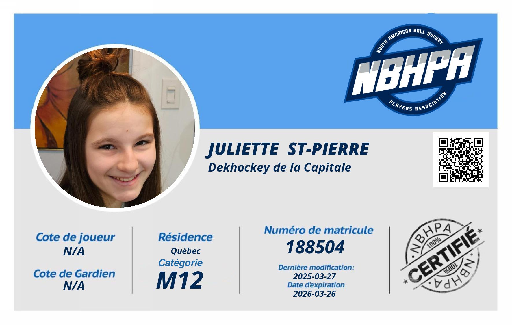 Juliette  St-Pierre 