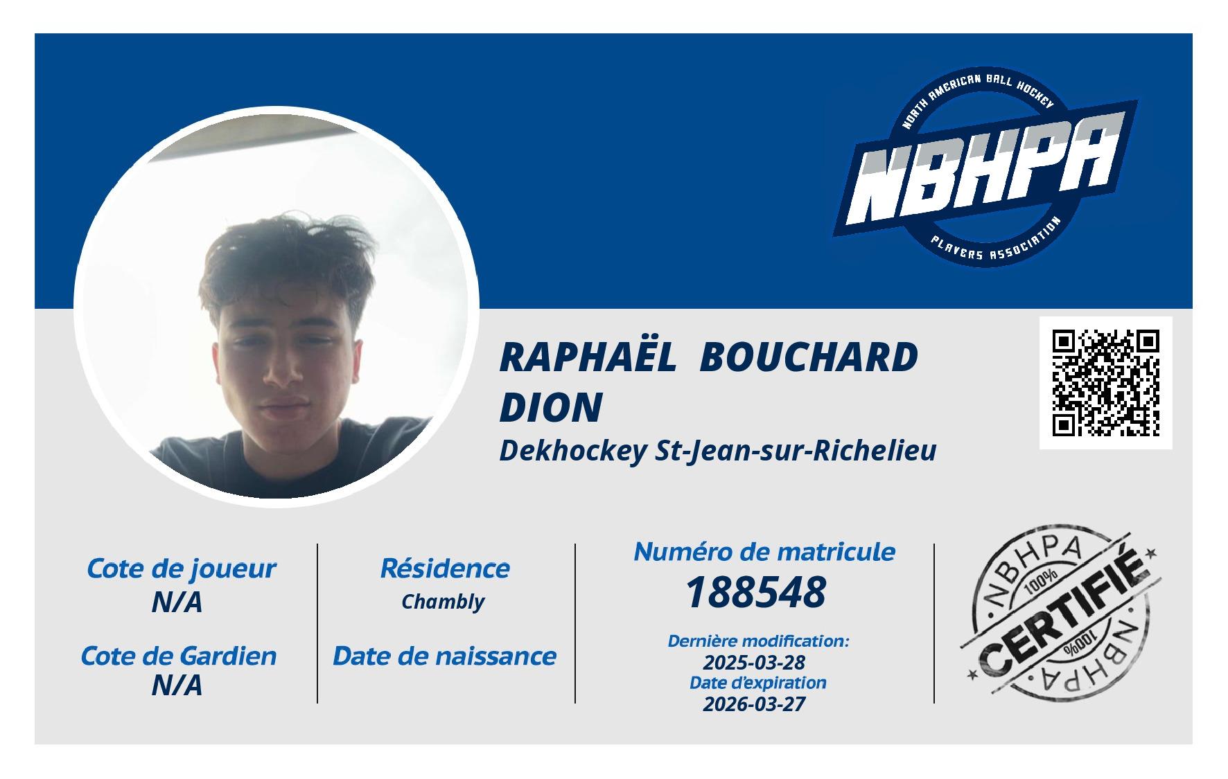 Raphaël  Bouchard Dion