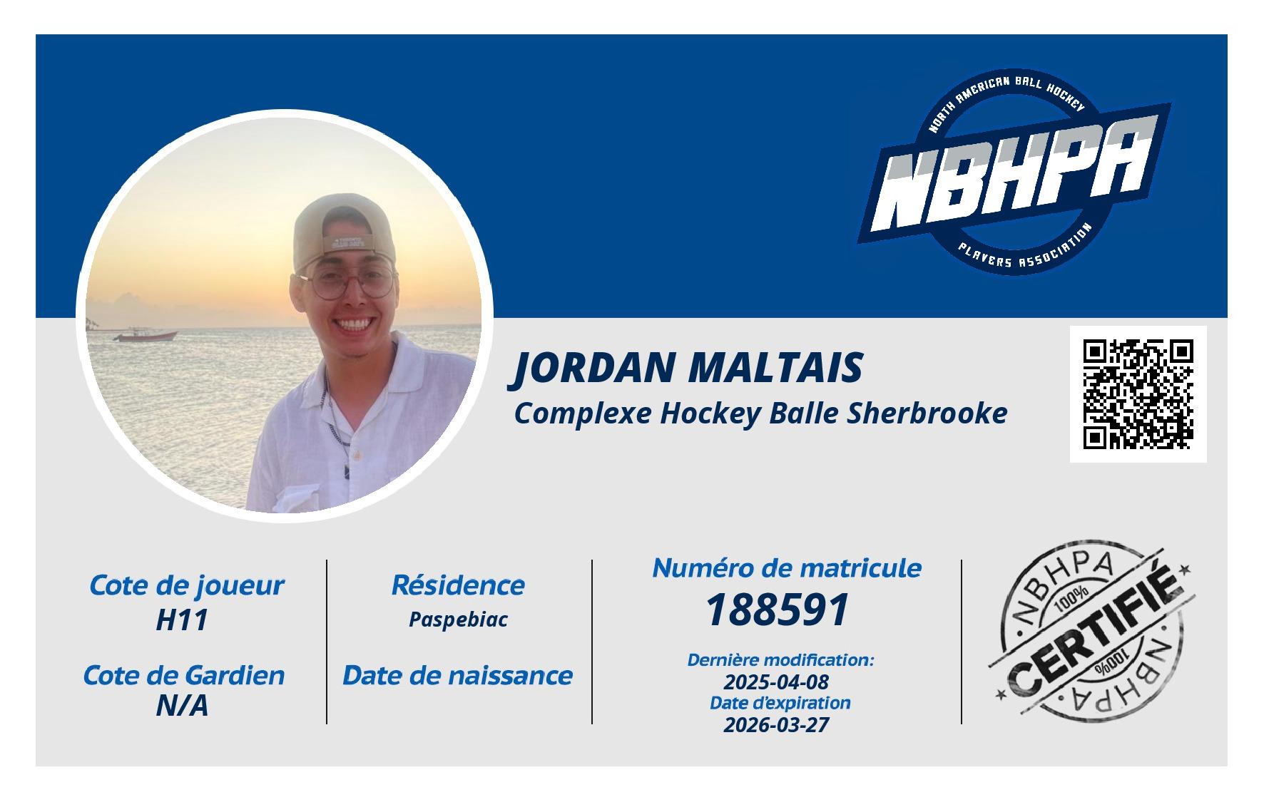 Jordan Maltais