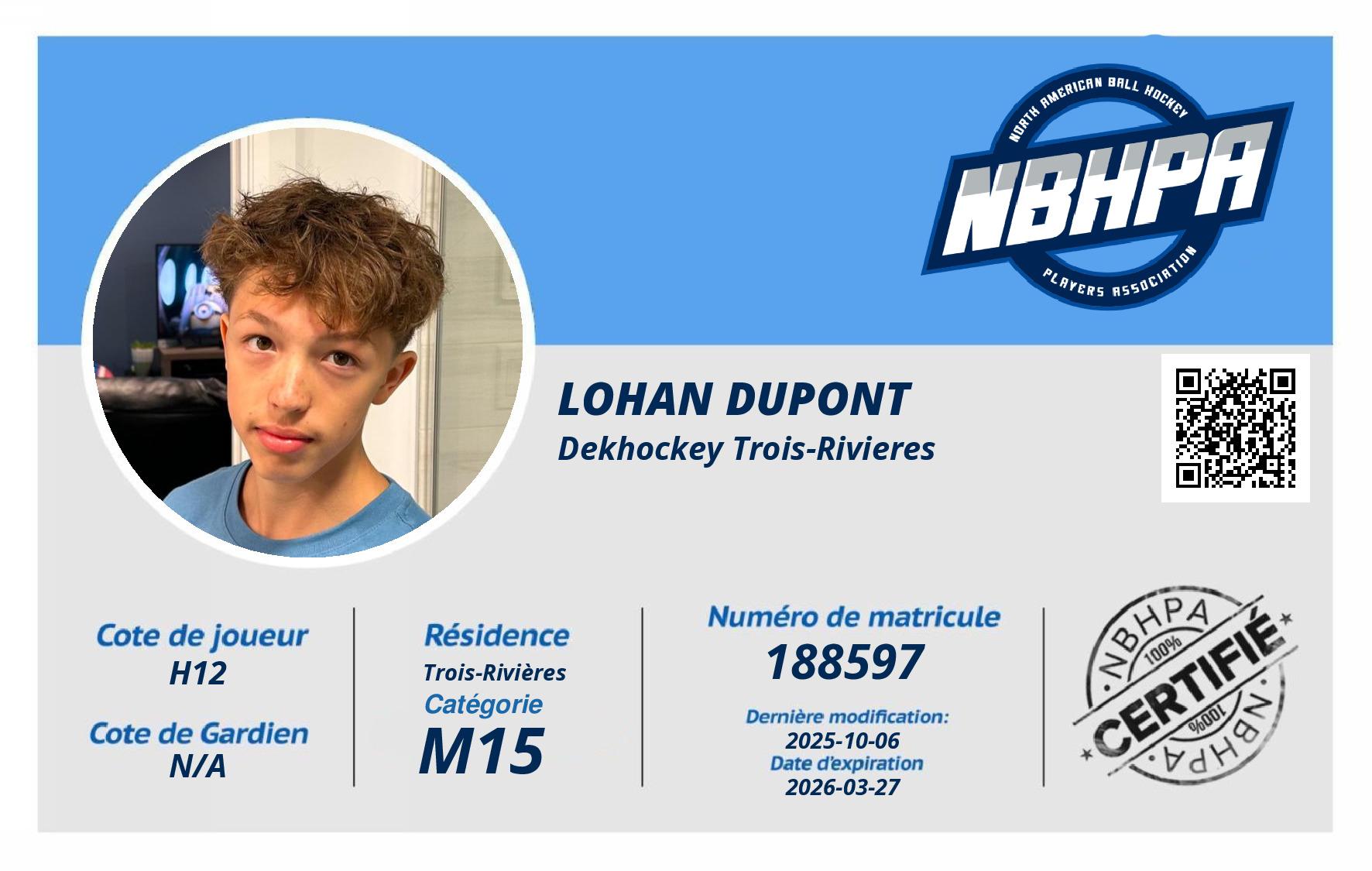Lohan Dupont