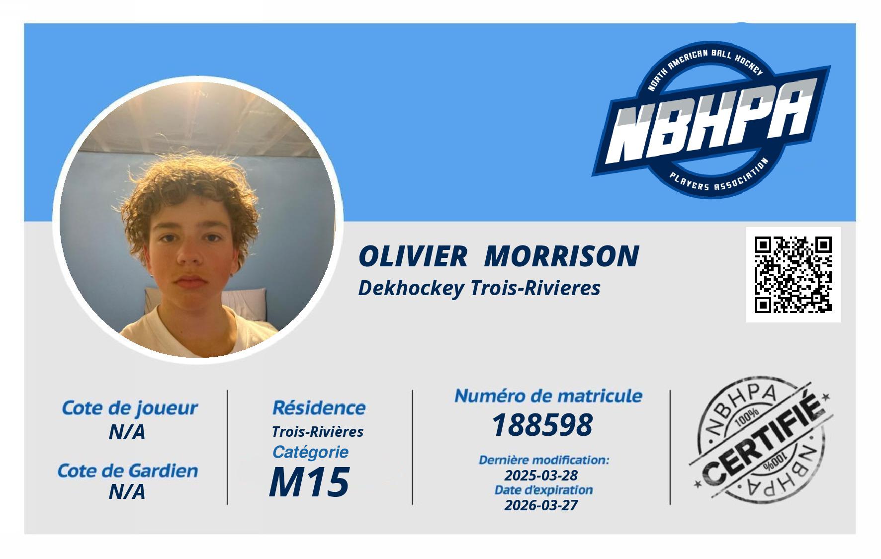 Olivier  Morrison