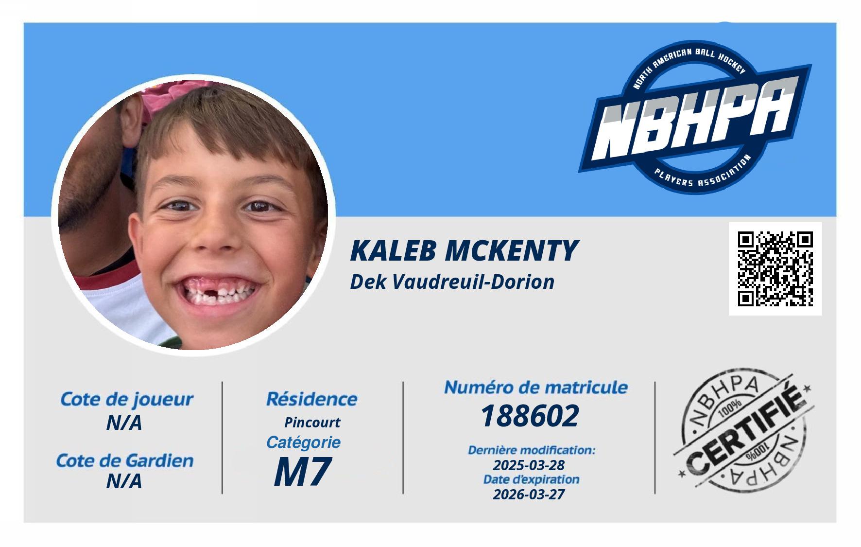 Kaleb McKenty 