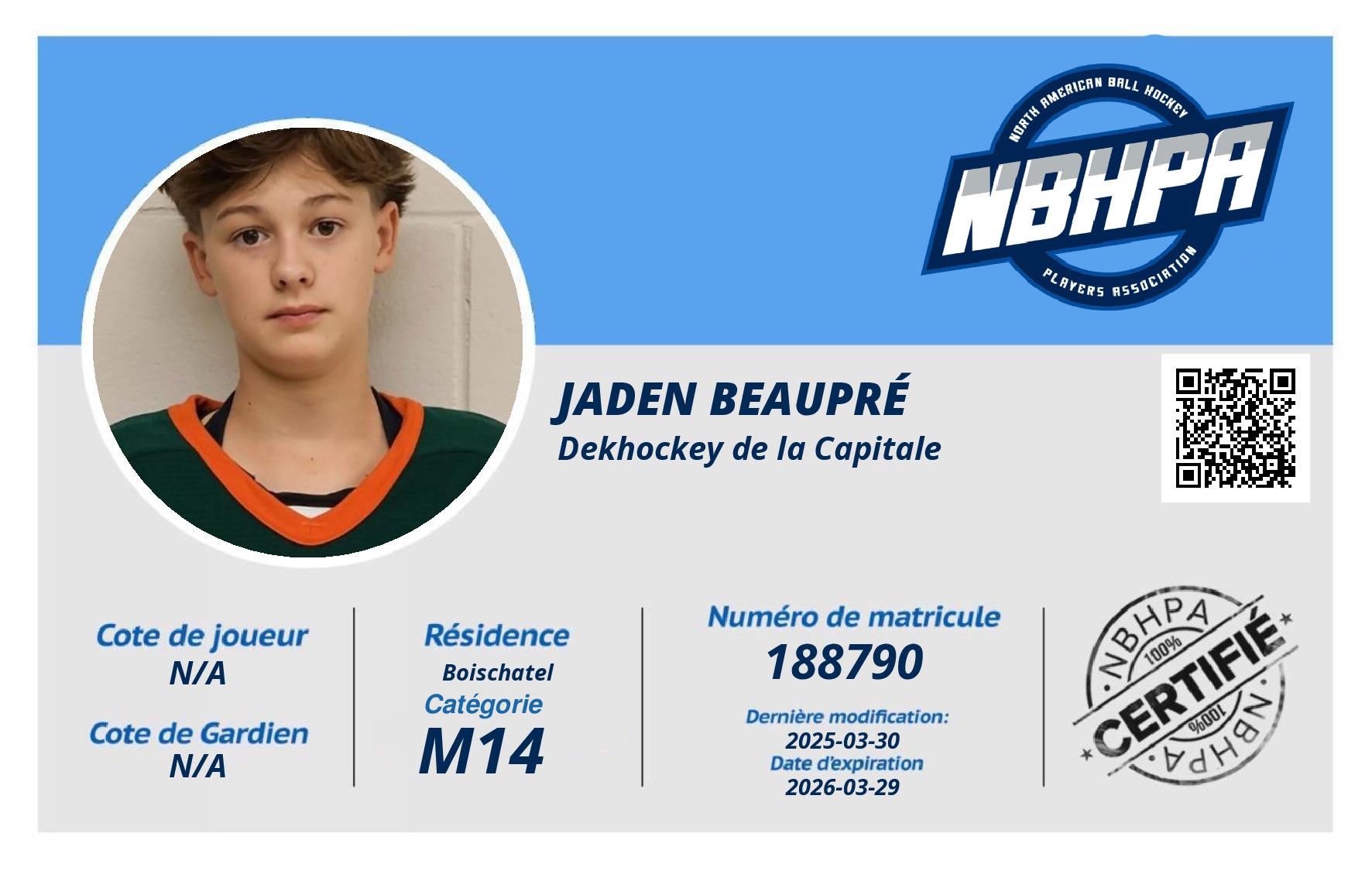 Jaden Beaupré