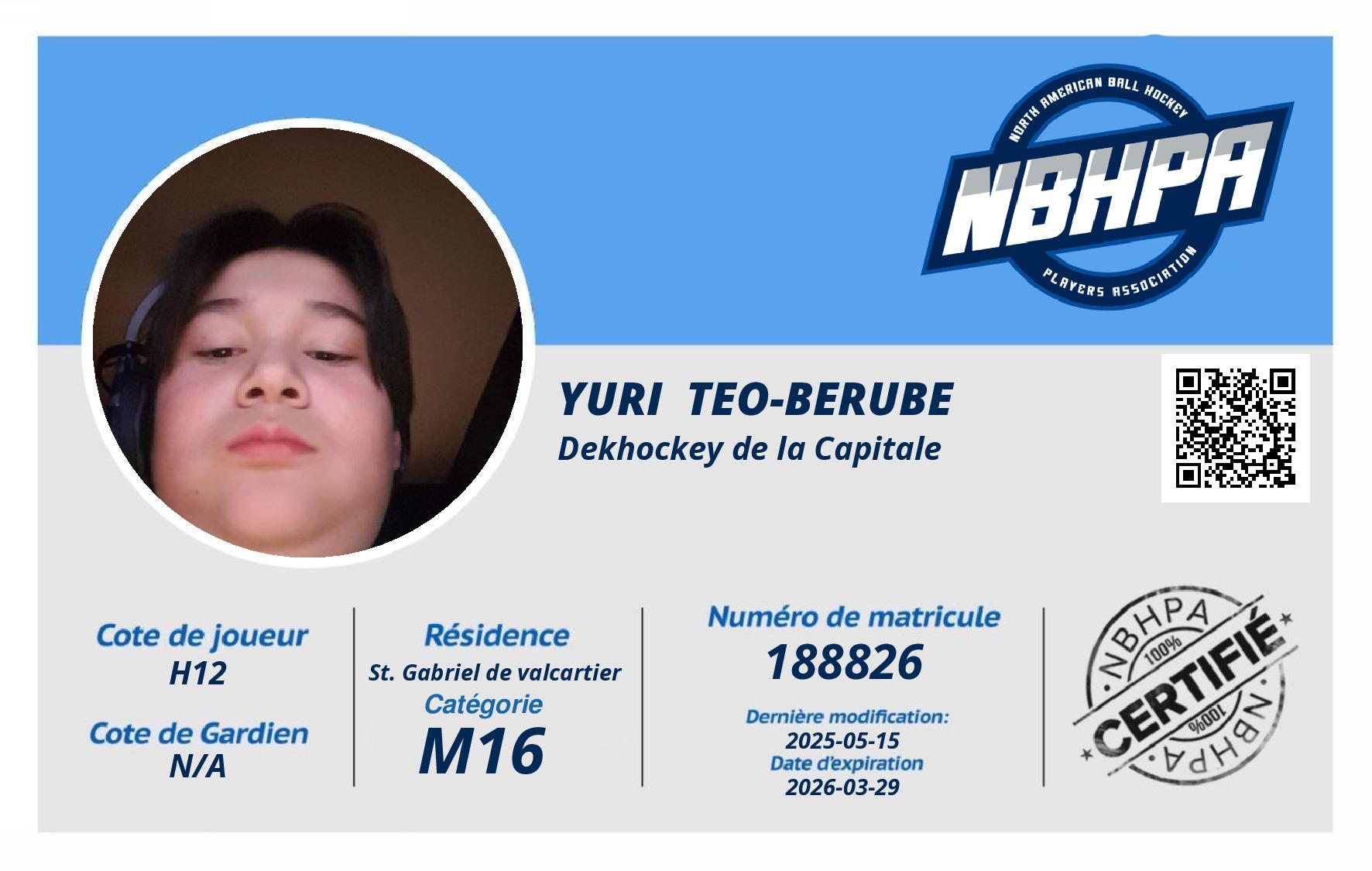 Yuri  Teo-Berube 